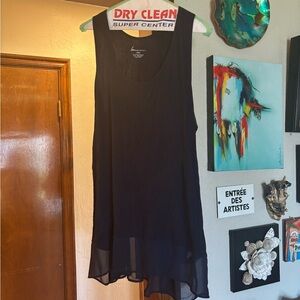 Lane Bryant Navy Sleeveless Top